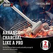 Weber 7649 Charcoal Rake, 21in x 3.9in x 1.9in - Grill Parts America