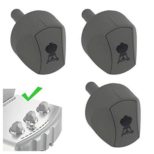 3 Pack Weber 81168 Knobs for Genesis 300 Series Grills (2007-2010) - Grill Parts America