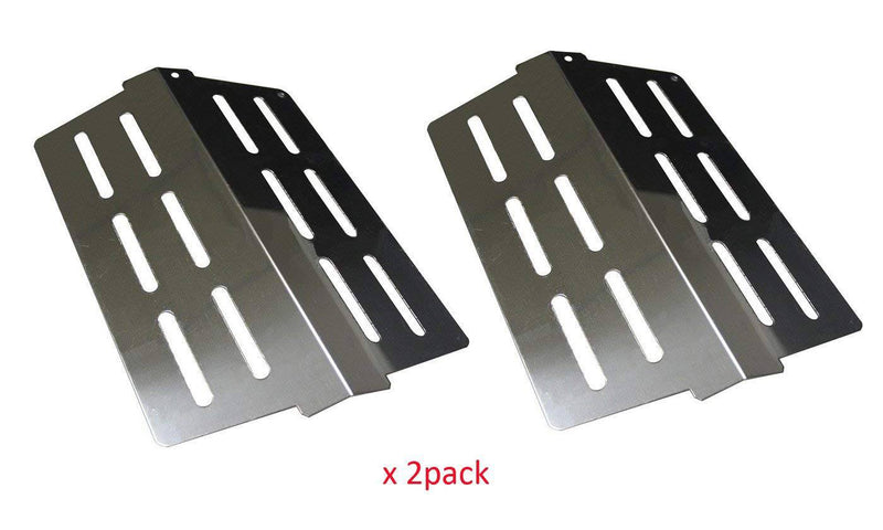 BBQ funland SH622 (2-pack) Stainless Steel Grill Heat Deflectors, Heat Plate Replacement for Weber 7622, Weber Genesis 300 series grills - Grill Parts America