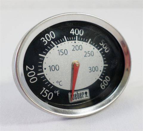 Weber 60070 "Oval" Temperature Gauge, Q1200/2200 (Model Years 2014 and Newer) - Grill Parts America