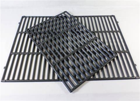 Weber 66096 , 18-7/8" X 40-5/16" Three Piece Porcelain Enameled Cast Iron Cooking Grate Set, Genesis "II" 610 (2017 And Newer) - Grill Parts America