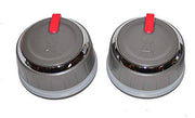 Weber 66754 Set of 2 Lighted Main Burner Control Knobs for Genesis II LX (Model Years 2017 and Newer). - Grill Parts America