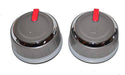 Weber 66754 Set of 2 Lighted Main Burner Control Knobs for Genesis II LX (Model Years 2017 and Newer). - Grill Parts America