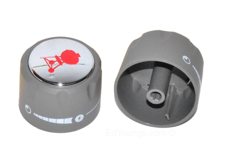 Weber #70377 Set of 2 Replacement Control Knobs for Summit Grills - Grill Parts America