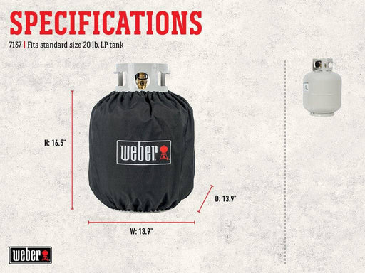 Weber 7137 Tank Cover - Grill Parts America
