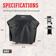 Weber 7138 Premium Cover Spirit II 200 Grill Accessory - Grill Parts America