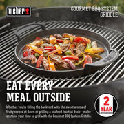 Weber 7421 Gourmet BBQ System Griddle - Grill Parts America
