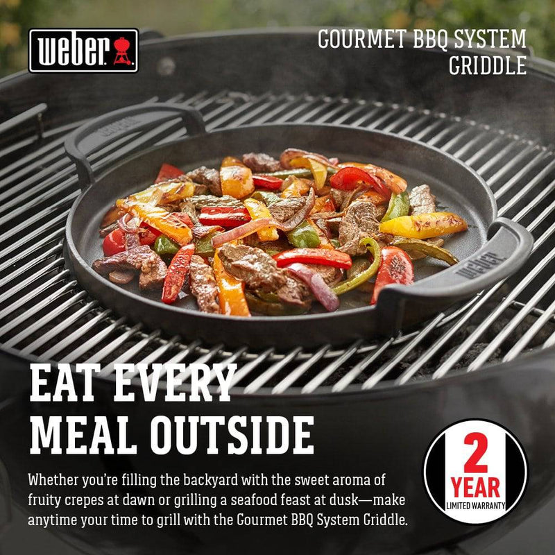 Weber 7421 Gourmet BBQ System Griddle - Grill Parts America