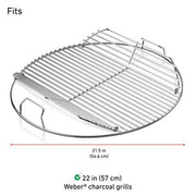 Weber 7436 21-1/2" Diameter "Hinged" Cooking Grate, For 22.5" Charcoal Grills - Grill Parts America