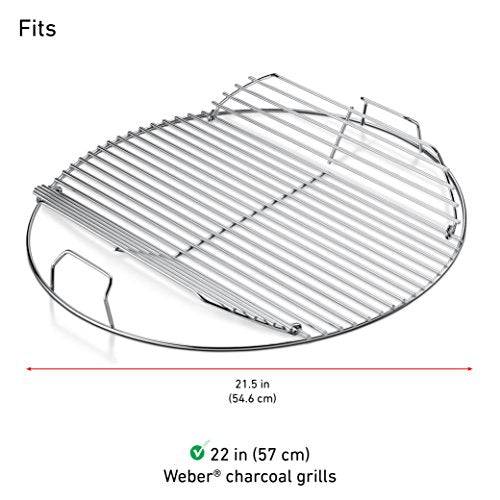 Weber 7436 21-1/2" Diameter "Hinged" Cooking Grate, For 22.5" Charcoal Grills - Grill Parts America