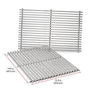 Weber 7528 Stainless Steel Cooking Grates (19.5 x 12.9 x 0.6) - Grill Parts America