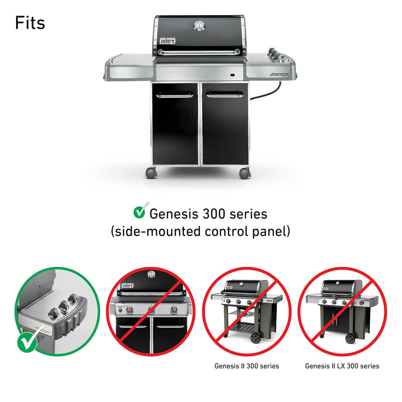 Weber 7539 Porcelain-Enameled Flavorizer Bars - Fits Genesis 300 Series gas grills with side-mounted control panel - Grill Parts America