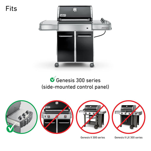 Weber 7539 Porcelain-Enameled Flavorizer Bars - Fits Genesis 300 Series gas grills with side-mounted control panel - Grill Parts America