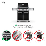 Weber 7620 Gas Grill Stainless Steel Flavorizer Bar Set for 300 Series Gas Grills (17.5 x 2.25 x 2.375) - Grill Parts America