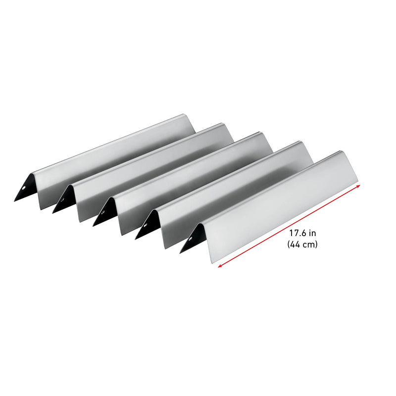 Weber 7620 Gas Grill Stainless Steel Flavorizer Bar Set for 300 Series Gas Grills (17.5 x 2.25 x 2.375) - Grill Parts America