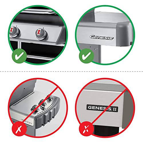 Weber 7621 Flavorizer Bar Set 300 Series Grills Gray Bundle with Deco Essentials Pair of Red Heat Resistant Oven Mitt - Grill Parts America