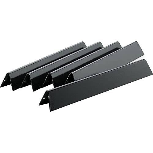 Weber 7621 Flavorizer Bar Set 300 Series Grills Gray Bundle with Deco Essentials Pair of Red Heat Resistant Oven Mitt - Grill Parts America