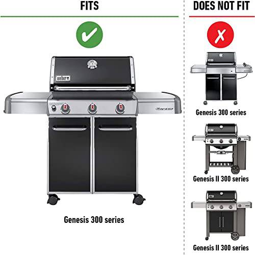 Weber 7621 Flavorizer Bar Set 300 Series Grills Gray Bundle with Deco Essentials Pair of Red Heat Resistant Oven Mitt - Grill Parts America