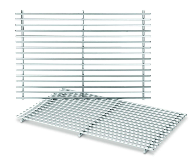 Weber-Stephen Products 7639 2pk Stainless Steel Cooking Grate (17.3 x 11.8 x 0.5) - Grill Parts America