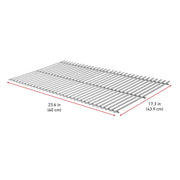 Weber-Stephen Products 7639 2pk Stainless Steel Cooking Grate (17.3 x 11.8 x 0.5) - Grill Parts America