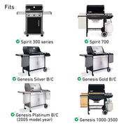 Weber-Stephen Products 7639 2pk Stainless Steel Cooking Grate (17.3 x 11.8 x 0.5) - Grill Parts America