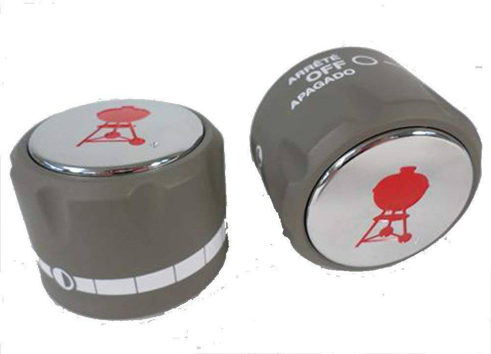 Weber Summit Series Gas Grill Main Burner Gas Control 2 Pack Knob 91537 - Grill Parts America