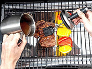 WEQUALITY 32oz Basting Pot with 2 Replaceable Basting Brush Set - Grill Parts America