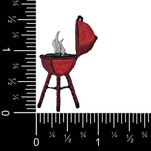 Red BBQ Grill - Barbecue/Grilling/Food/Picnic - Embroidered Iron on Patch - Grill Parts America