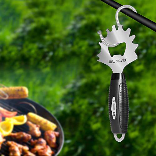 XIANGMIER Stainless Steel BBQ Grill Scraper- Grill Grate Cleaner- - Grill Parts America