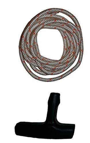 Yaciw 4.5mm Diameter Stihl Recoil Starter Rope (6 Feet) and Starter Handle Pull Cord 2Piece Bundle - Grill Parts America