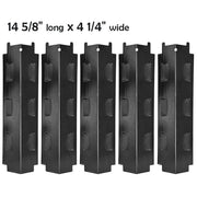 YIHAM KP734 Grill Heat Plate Shield for Nexgrill 720-0888 720-0888N Replacement Parts, 14 5/8 inch x 4 1/4 inch, Porcelain Steel, Set of 5 - Grill Parts America