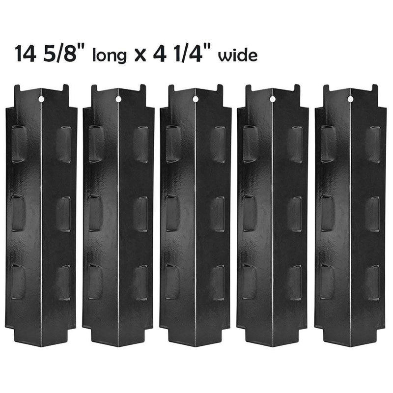 YIHAM KP734 Grill Heat Plate Shield for Nexgrill 720-0888 720-0888N Replacement Parts, 14 5/8 inch x 4 1/4 inch, Porcelain Steel, Set of 5 - Grill Parts America