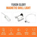 Yukon Glory Bright and Durable Magnetic LED Grill Light for Grilling and BBQ - Grill Parts America