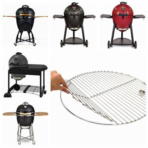 ZHOUWHJJ BBQ Stainless Steel 19.5 Inches Round Cooking Grate Cooking Grid Fit for Akorn Kamado Ceramic Grill and Other Grills - Grill Parts America