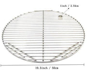 ZHOUWHJJ BBQ Stainless Steel 19.5 Inches Round Cooking Grate Cooking Grid Fit for Akorn Kamado Ceramic Grill and Other Grills - Grill Parts America