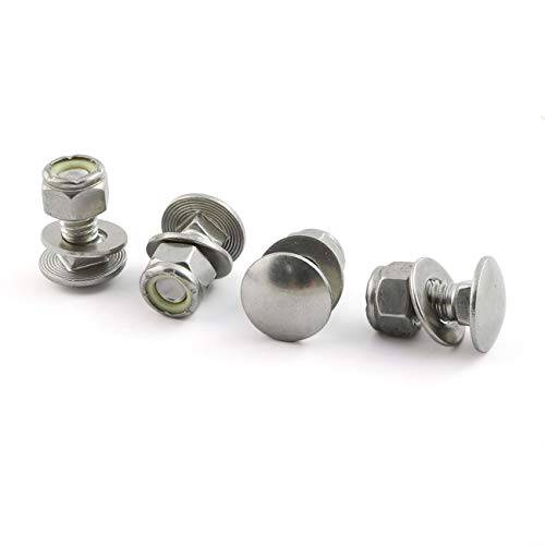 ZRM&E 4 Set 304 Stainless Steel Snowblower Skid Shoe Mounting Bolts Accessories Kit (5/16-18) 3/4" 784-5580 - Grill Parts America