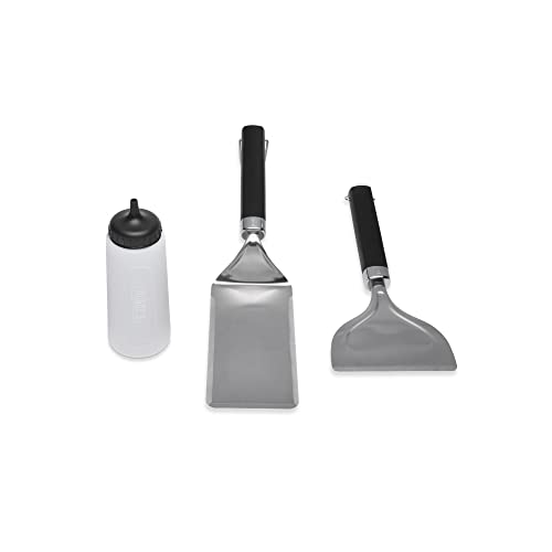 Weber 6777 Starter 3PC Griddle Tool Set, Silver - Grill Parts America
