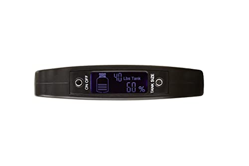 Flame King Propane Tank Digital Scale for 5LB, 10LB, 20LB, 30LB, 40 LB Propane Tanks, (Black) - Grill Parts America
