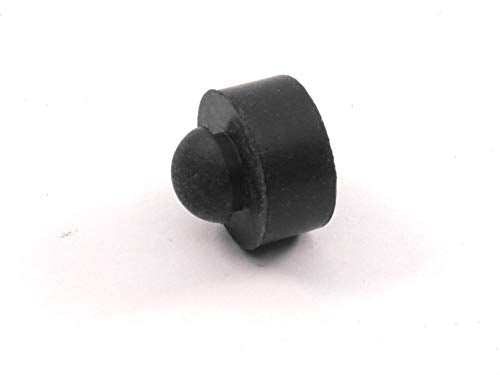 Push-in Rubber Bumper Tight-Grip Stem - Fits 1/4" Hole - Bumper is 1/2" Diameter 1/4" Height for Use in 1/16" Panel Thickness (4) - Kitchen Parts America