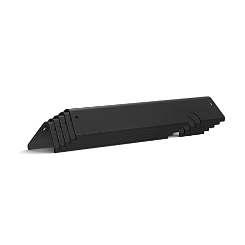 WEMEIKIT 66032 & 66795 Flavorizer Bars 17-Inch Replacement for Weber Genesis II E-310 E-315 S-335, Genesis II/LX 300 Series (2017 and Newer) Grill Parts, Porcelain Steel Flavor Bars, Pack of 5 - Grill Parts America