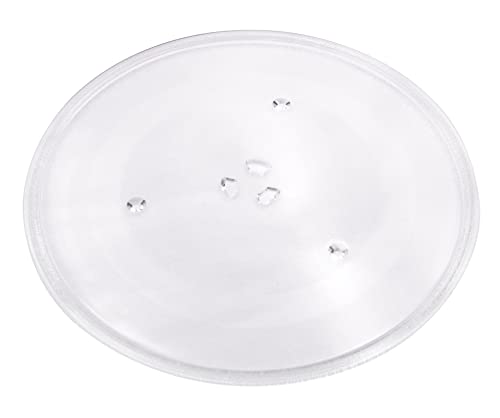 Meter Star 16.5inch(42cm) Microwave Glass Plate/Microwave Glass Turntable Plate Replacement for Panasonic Part Number A06014M00AP and F06014M00AP Dishwasher Safe Microwave Glass Plate - Grill Parts America