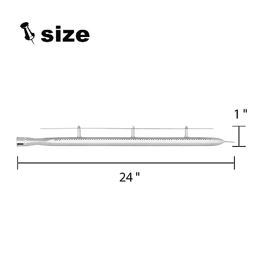 Clivimi 24”Grill Burners for Viking Grill 316-911, VGBQ030-2T, VGBQ300-2RT/E, VGBQ3002RE1, VGBQ412-2RT/E, VGBQ530-4RT/E, VGBQ5323RE, VGIQ300-2RT, Pipe Tubes BBQ Gas Grill Replacement Parts Kit - Grill Parts America