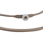 LoveDeal Microwave Turntable Ring 7 Inch, Small Microwave Oven Turntable Plate Roller Support Wheel Ring, Replacement Inner Ring, Rotating Tray Support Holder, Roller Height 0.55"/14MM (2PCS, Brown) - Grill Parts America