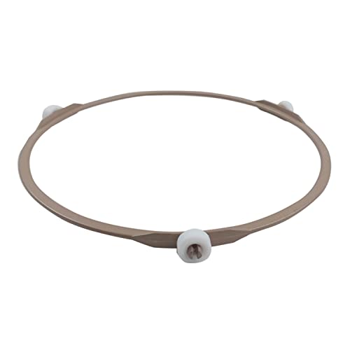 LoveDeal Microwave Turntable Ring 7 Inch, Small Microwave Oven Turntable Plate Roller Support Wheel Ring, Replacement Inner Ring, Rotating Tray Support Holder, Roller Height 0.55"/14MM (2PCS, Brown) - Grill Parts America