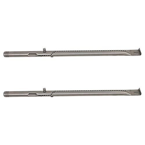 UpStart Components 2-Pack BBQ Gas Grill Tube Burner Replacement Parts for Charbroil 463344116 - Compatible Barbeque Stainless Steel Pipe Burners - Grill Parts America