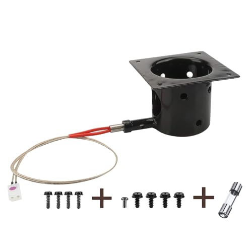 OUTGIK Heavy Duty Steel Porcelain-Enameled Fire Burn Pot and Hot Rod Ignitor Kit Replacement Parts for Traeger & Pit Boss Wood Pellet Grill, Igniter Ignition BBQ Part - Grill Parts America