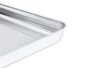 Toaster Oven Tray,P&P CHEF Stainless Steel Toaster Oven Pan, Rectangle 10.5''x8''x1'', Mirror Finish & Dishwasher Safe，Fit Small Toaster Oven - Kitchen Parts America