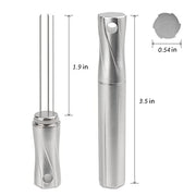 FIRJOY WDT Distribution Tool - Espresso Coffee Stirrer I 0.4mm Stainless Needles - Great Gift for the Home Barista (Mini Pen Style, 3.5" - Silver) - Kitchen Parts America