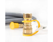 Blackstone 5019 Propane to Natural Gas Conversion Kit 10 ft. x 3/8" Hose, 7mm Wrench, 2 Orifices, Quick Connect Adapter Perfect for BBQ, Grill, Pizza Oven, Patio Heater(Fits Select Models), Gray - Grill Parts America