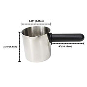 Mian 4 Cup Universal Stainless Steel Espresso Coffee Replacement Carafe - Grill Parts America